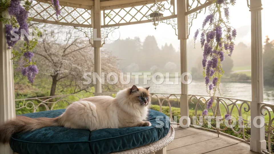 Charming Gaze of the Himalayan Blue Point