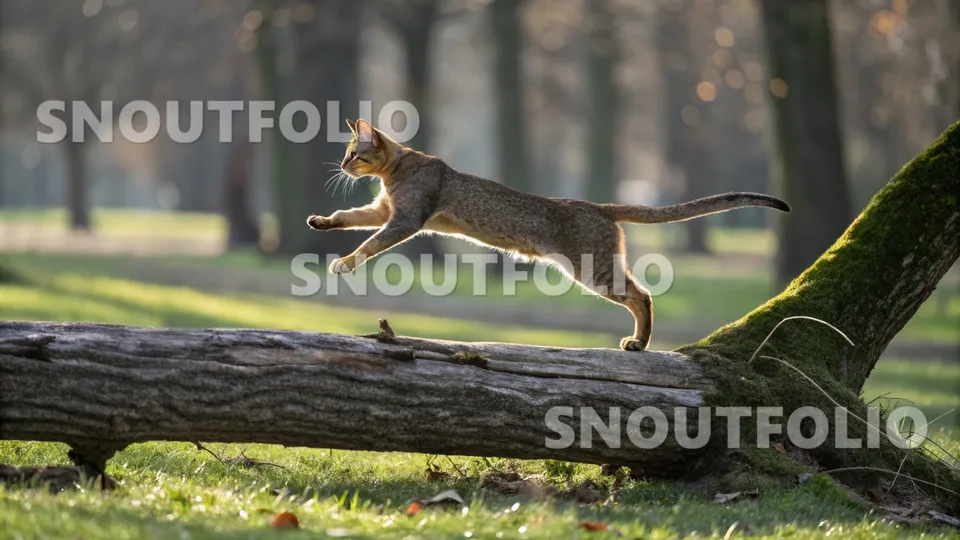 Golden Pose of the Chausie