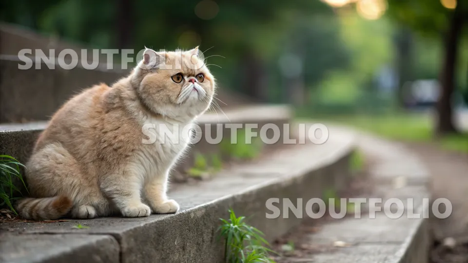 Golden Whiff of the Exotic Shorthair