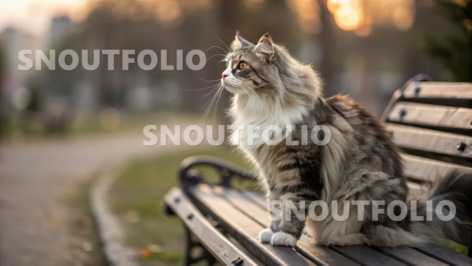 Quiet Spark of the American Curl Longhair