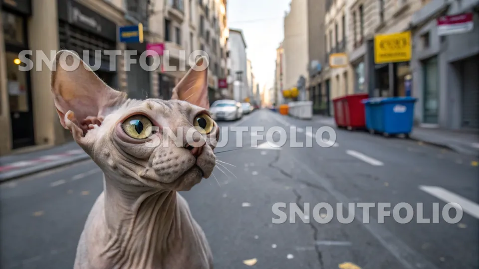 Playful Charm of the Sphynx