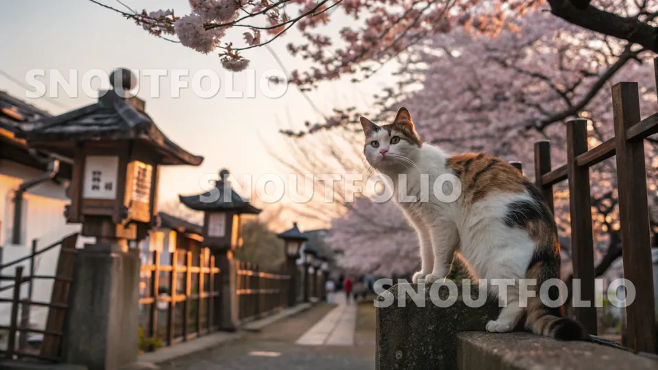 Faithful Pose of the Japanese Bobtail