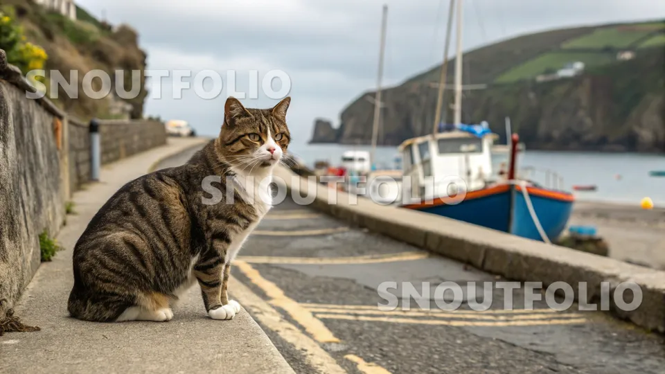 Playful Pose of the Manx