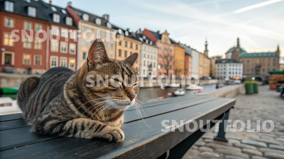 Calm Silhouette of the European Shorthair