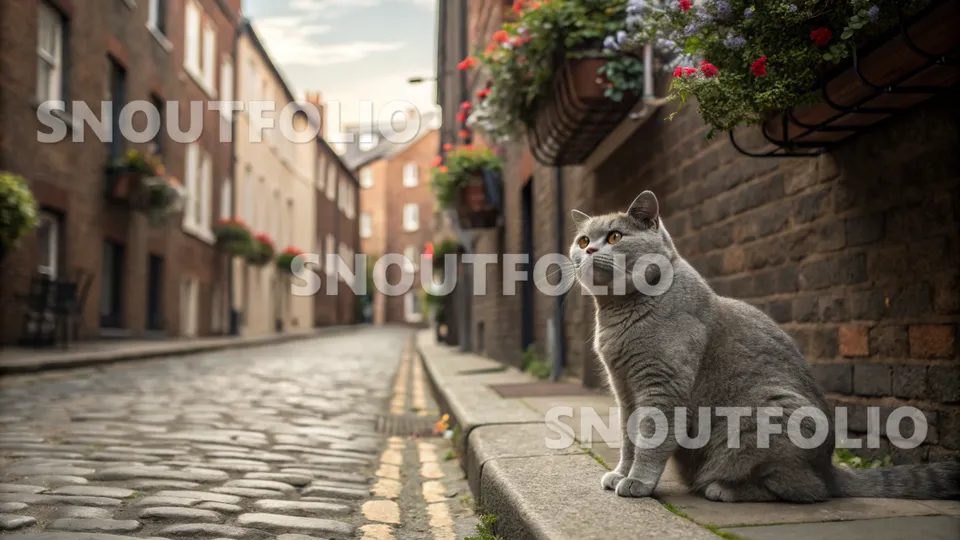 Bright Silhouette of the British Shorthair
