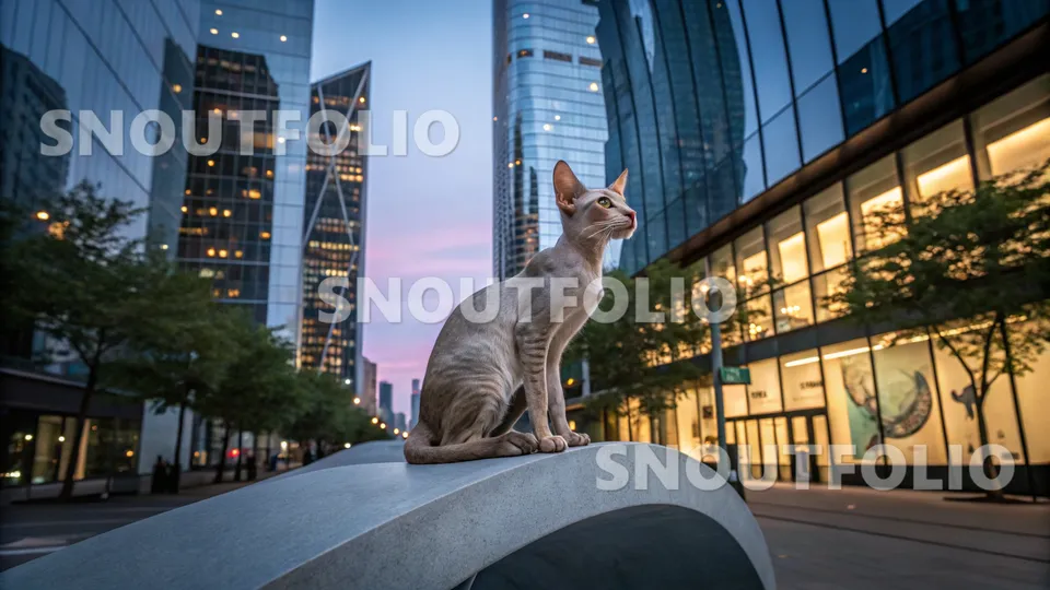 Playful Portrait of the Peterbald