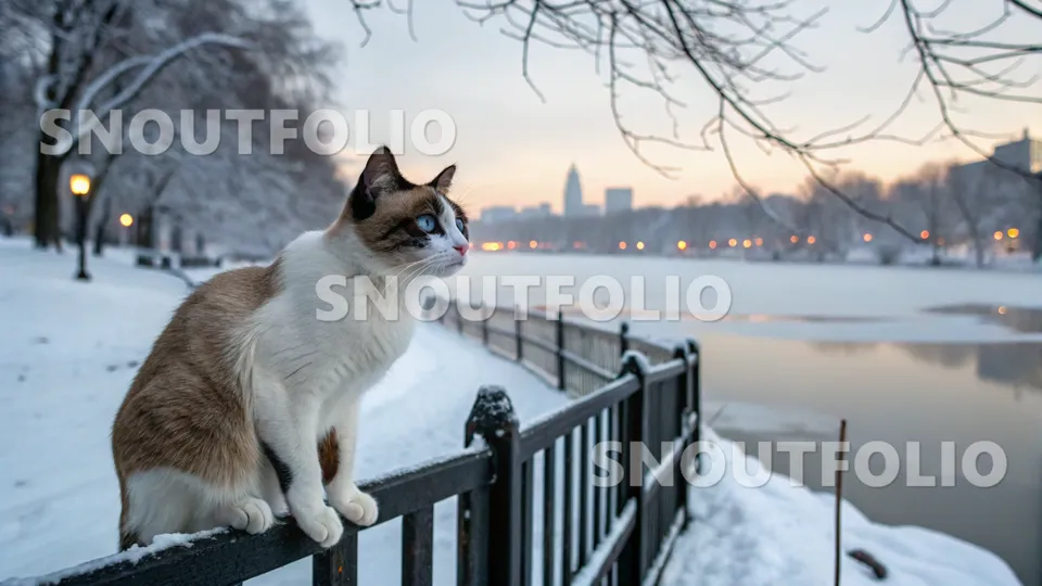 Graceful Charm of the Snowshoe