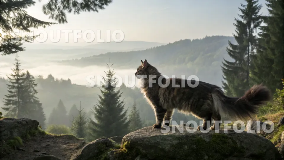 Elegant Soul of the Norwegian Forest Cat