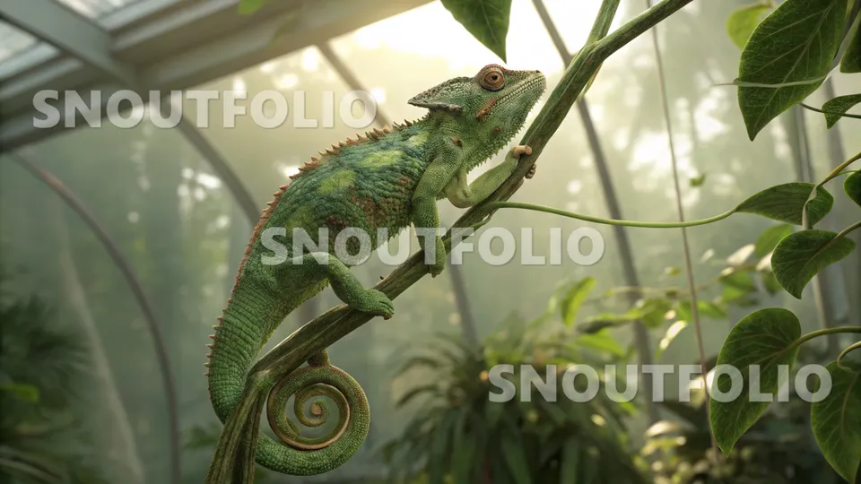 Vivid Whimsy of the Jackson's Chameleon