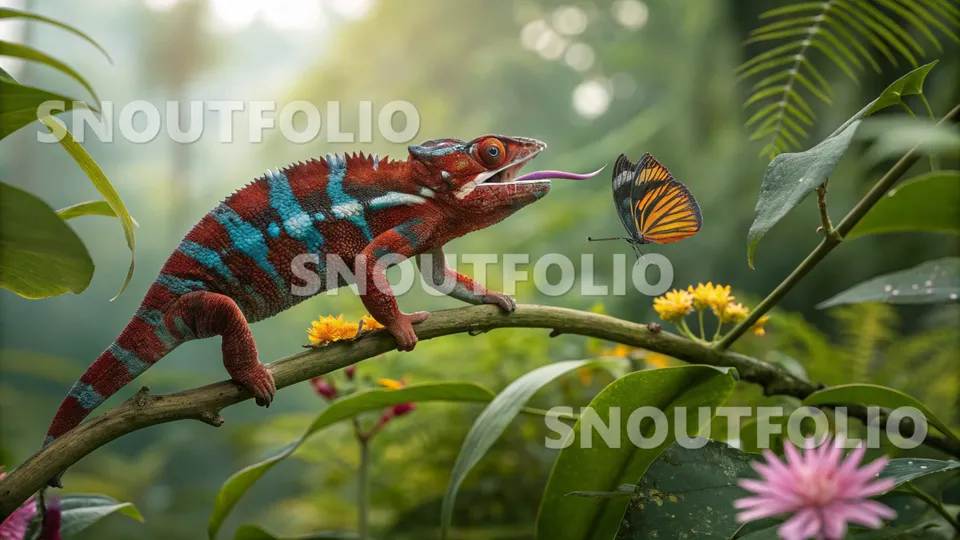 Graceful Whiff of the Panther Chameleon