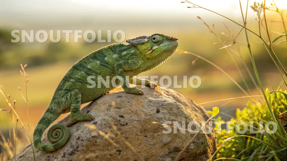 Cheerful Essence of the Meller's Chameleon