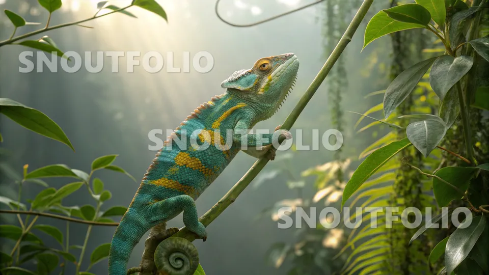 Serene Whisper of the Veiled Chameleon