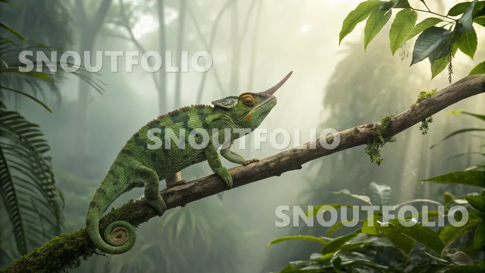 Loyal Presence of the Jackson's Chameleon