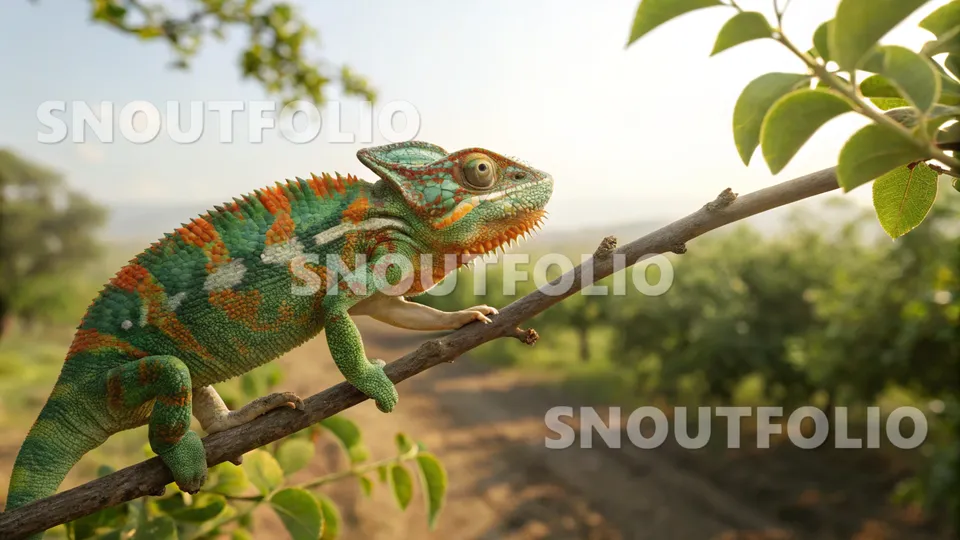 Quiet Whisper of the Veiled Chameleon