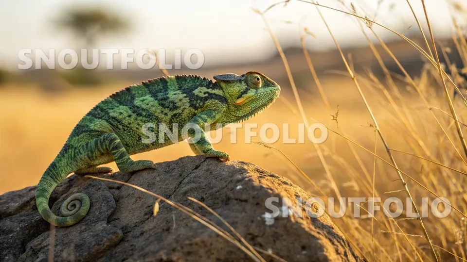 Lively Whiff of the Meller's Chameleon