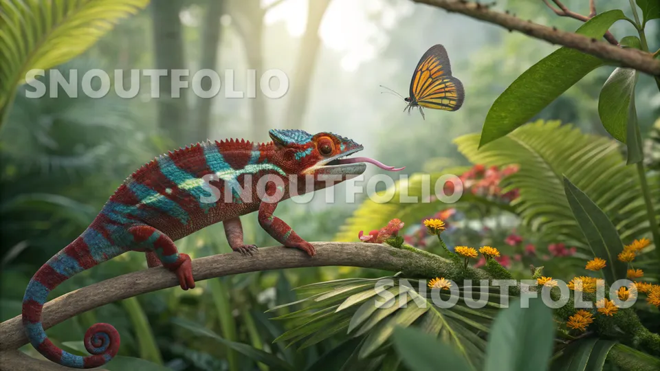 Loyal Portrait of the Panther Chameleon