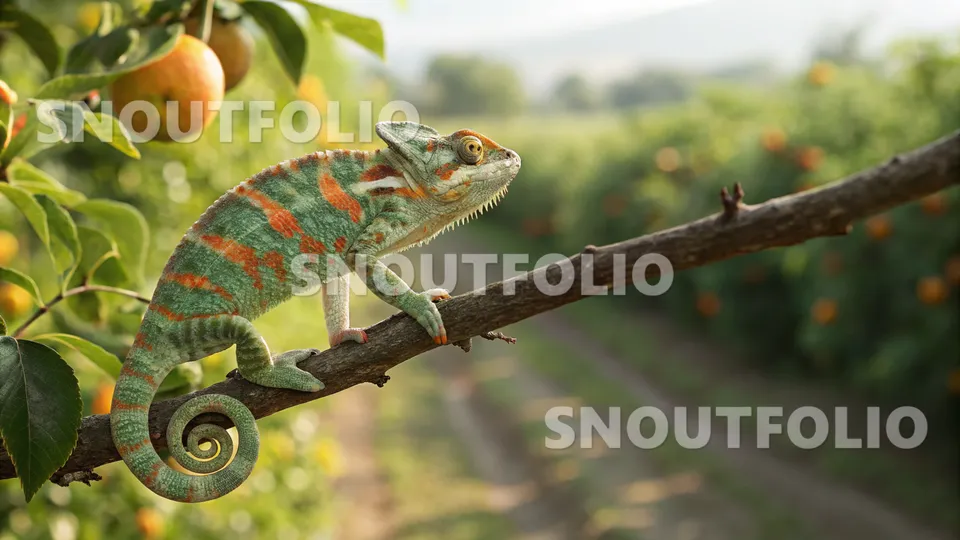 Radiant Essence of the Veiled Chameleon