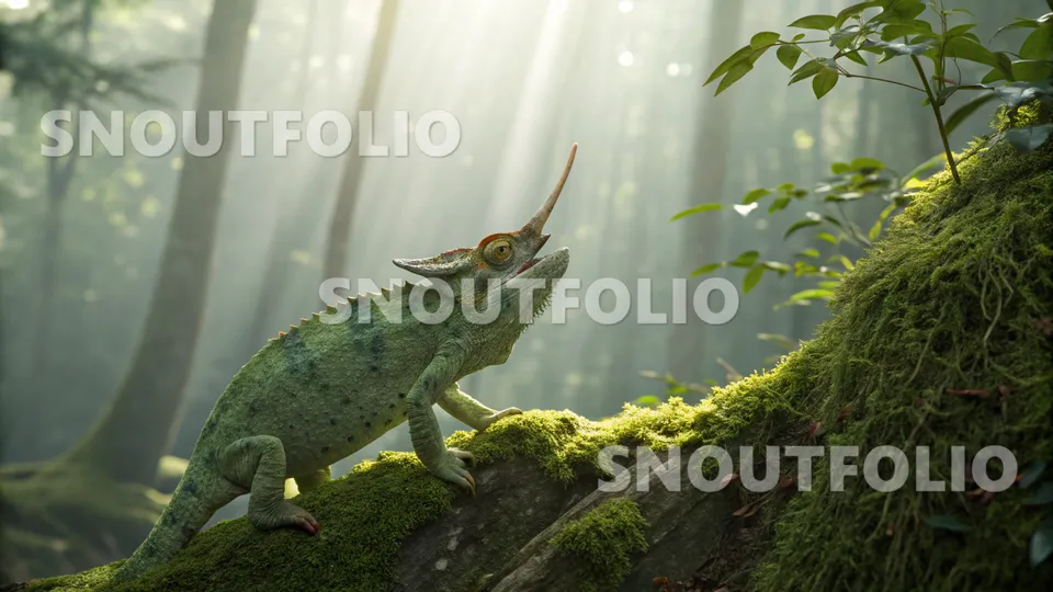 Calm Soul of the Jackson's Chameleon