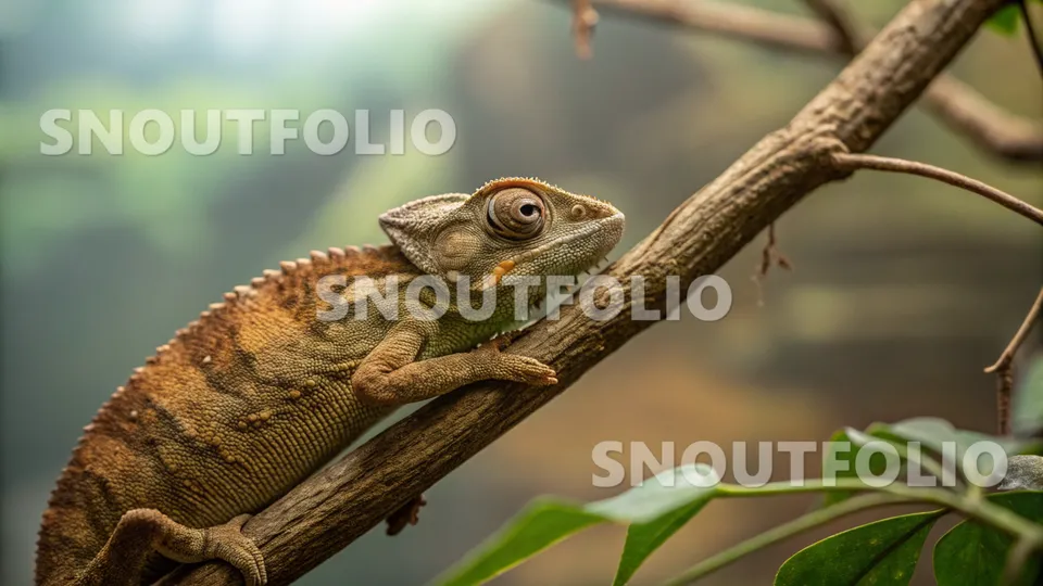Curious Stride of the Pygmy Chameleon
