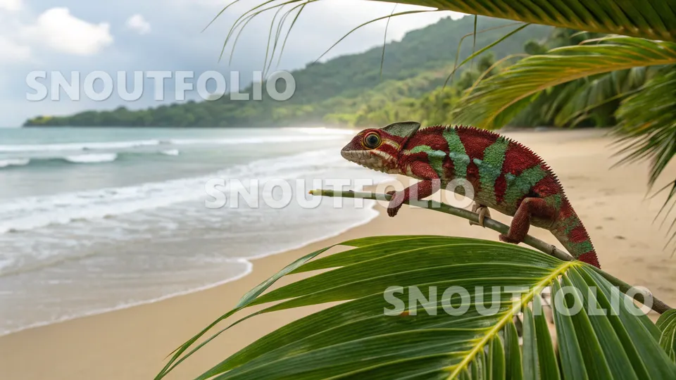 Calm Companion of the Panther Chameleon