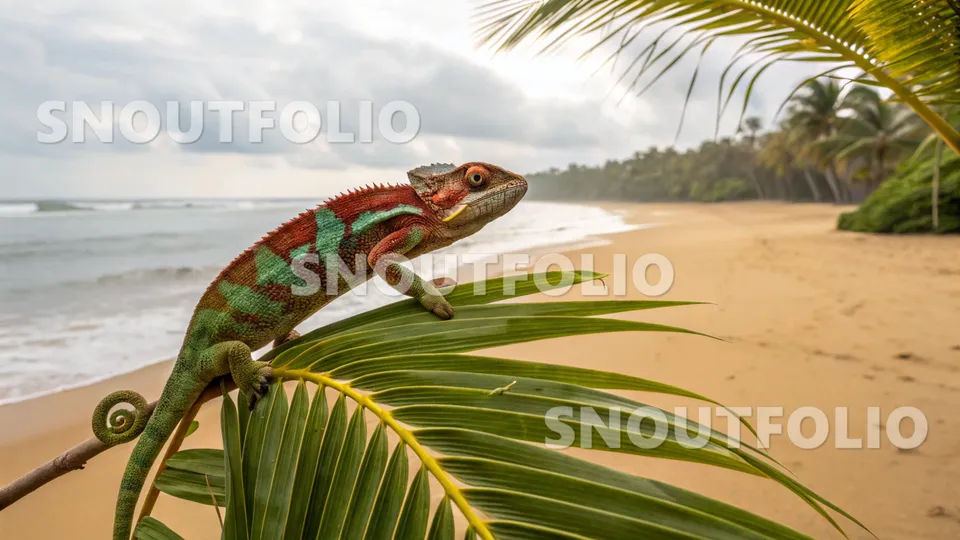 Golden Charm of the Panther Chameleon