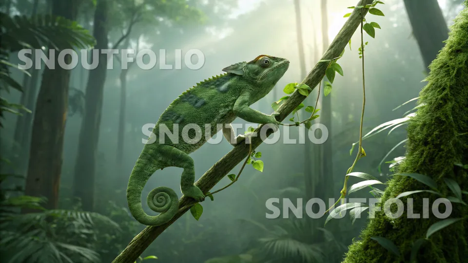 Calm Charm of the Meller's Chameleon
