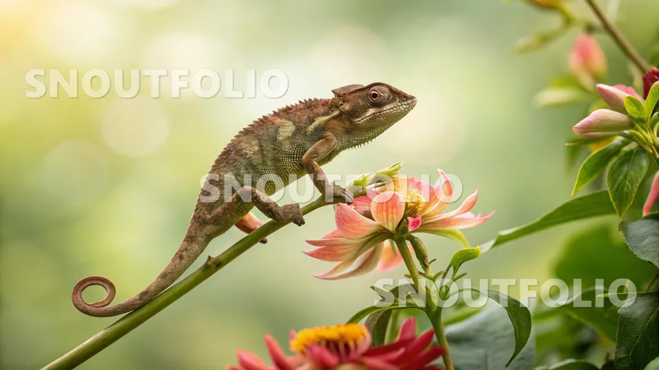 Faithful Gaze of the Pygmy Chameleon