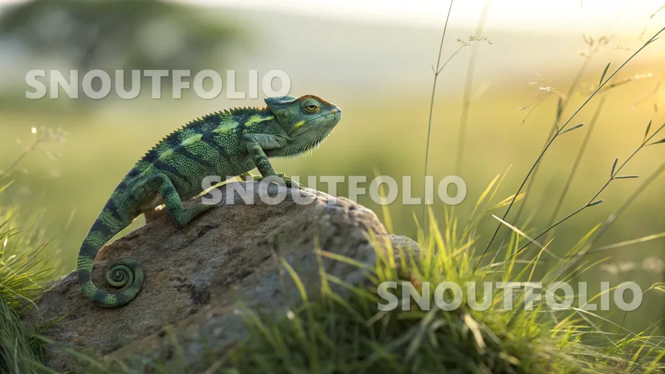 Charming Aura of the Meller's Chameleon
