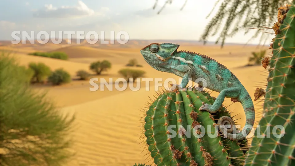 Curious Whisper of the Veiled Chameleon