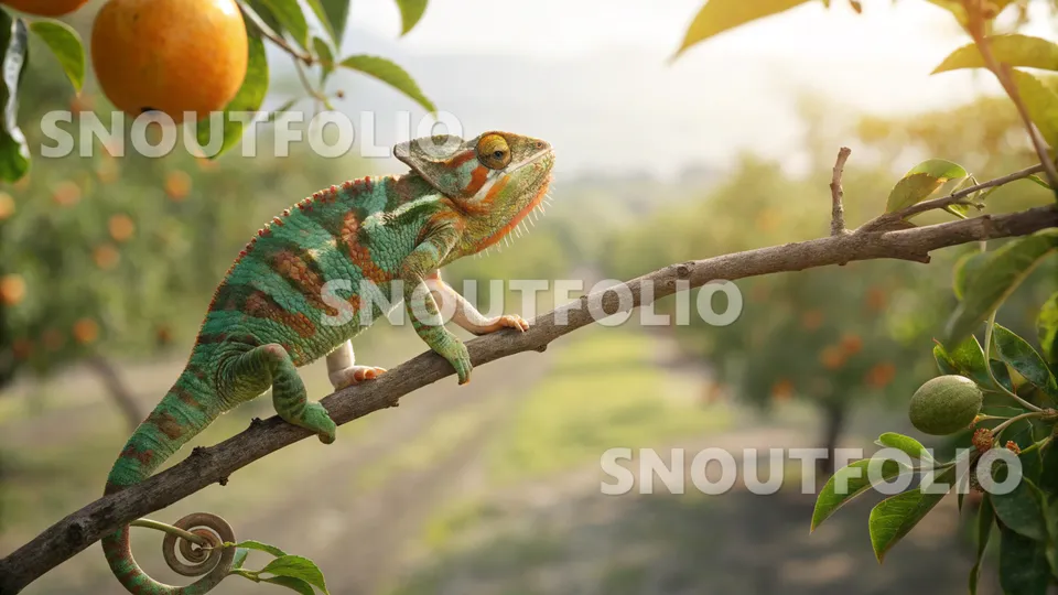 Mighty Whimsy of the Veiled Chameleon