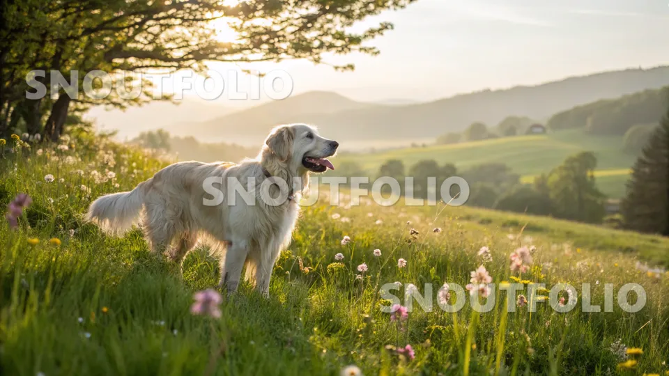 Vivid Soul of the Golden Retriever