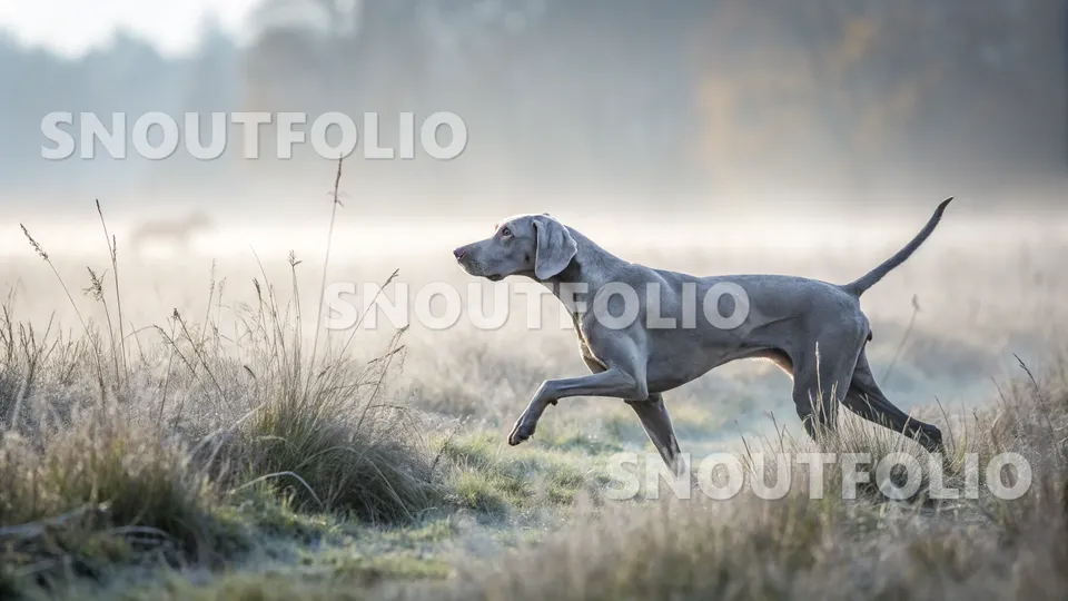 Quiet Presence of the Weimaraner