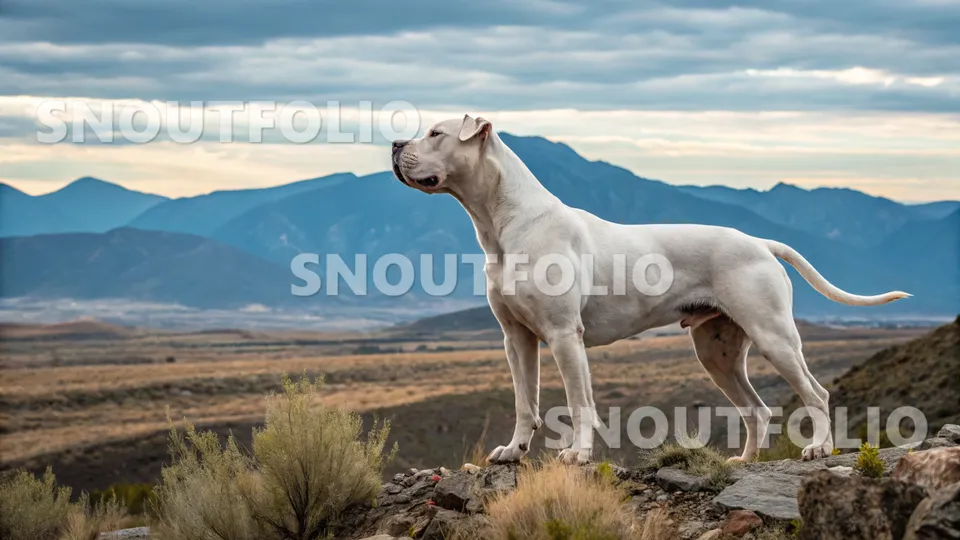 Serene Sight of the Argentine Dogo