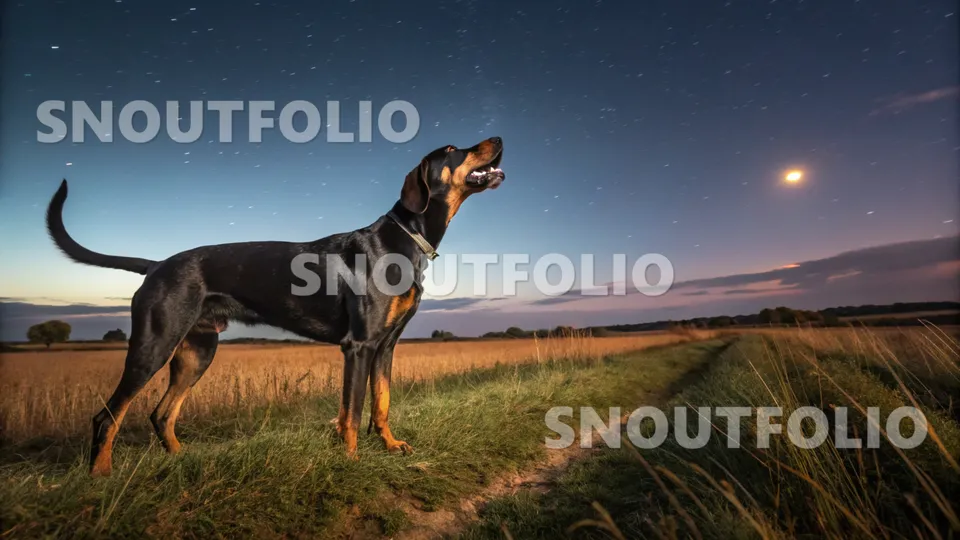 Golden Whiff of the Black and Tan Coonhound