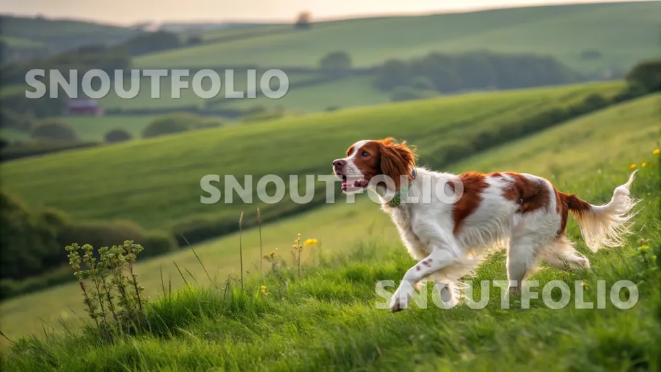 Noble Gaze of the Setter Irlandais Rouge et Blanc