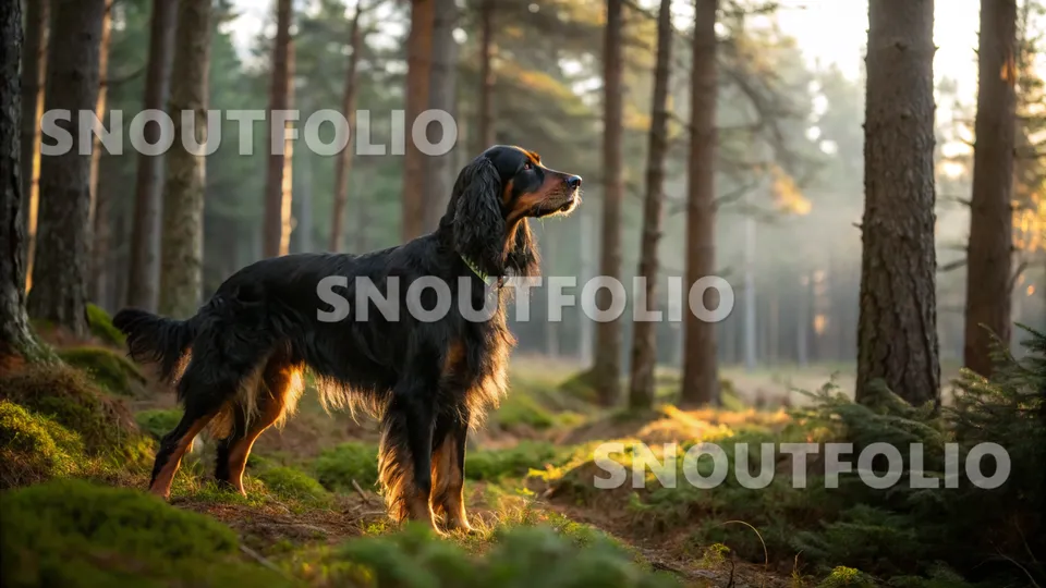 Playful Charm of the Setter Gordon