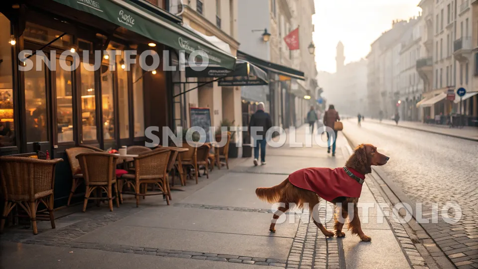 Playful Glimpse of the Irish Setter