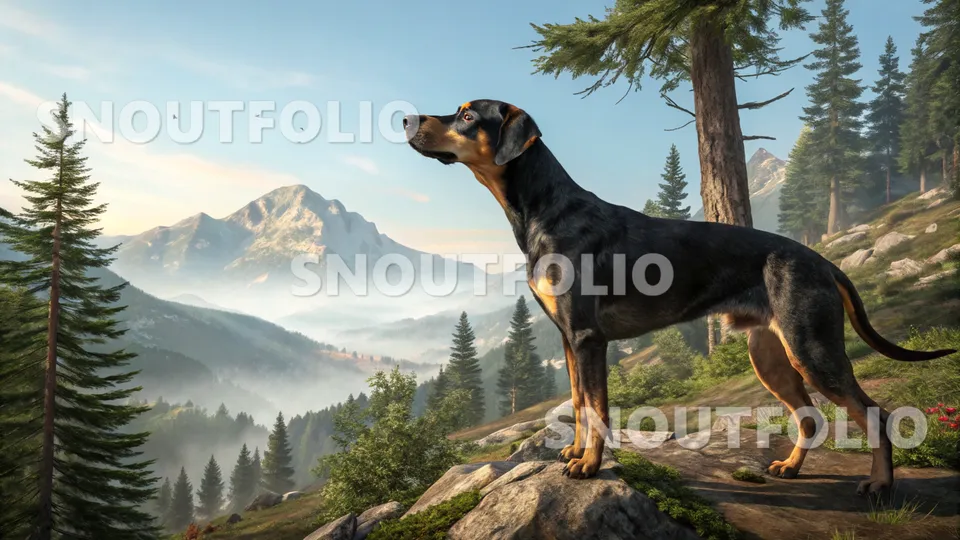 Graceful Companion of the Tyrolean Hound