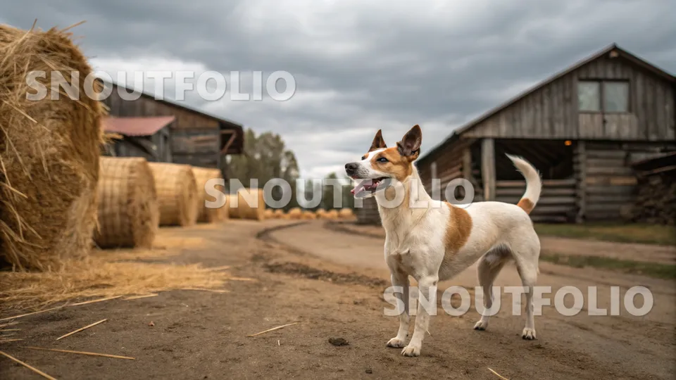Majestic Portrait of the Danish-Swedish Farmdog