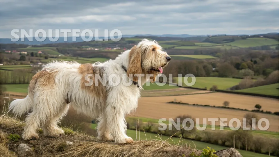 Wild Portrait of the Grand Basset Griffon Vendéen