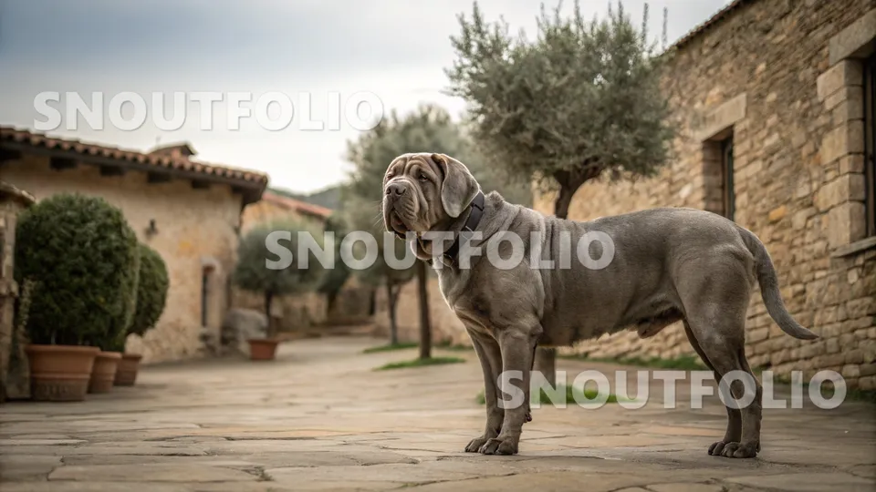 Bold Silhouette of the Neapolitan Mastiff