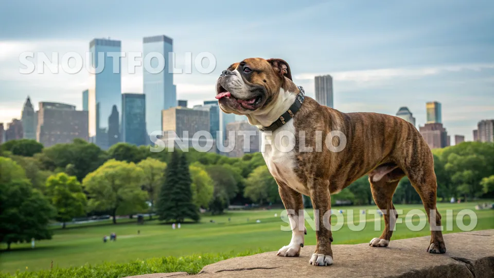 Radiant Glimpse of the Olde English Bulldogge