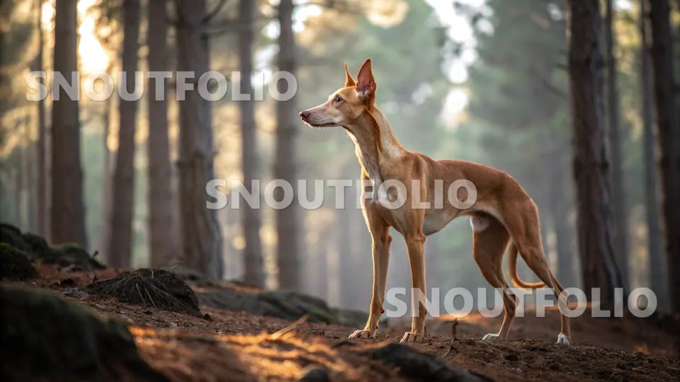 Elegant Journey of the Podenco Canario