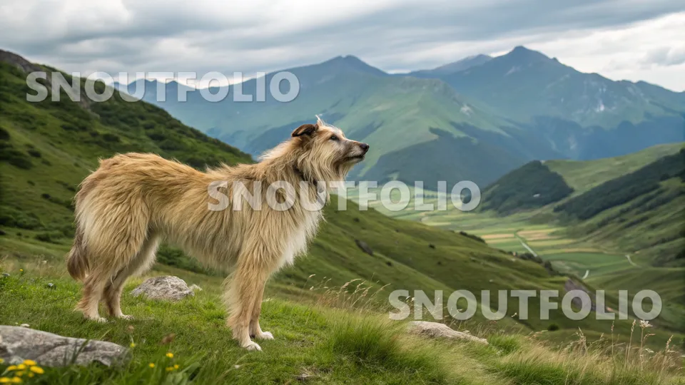 Bright Stride of the Pyrenean Shepherd