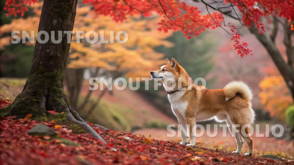 Charming Portrait of the Shiba Inu
