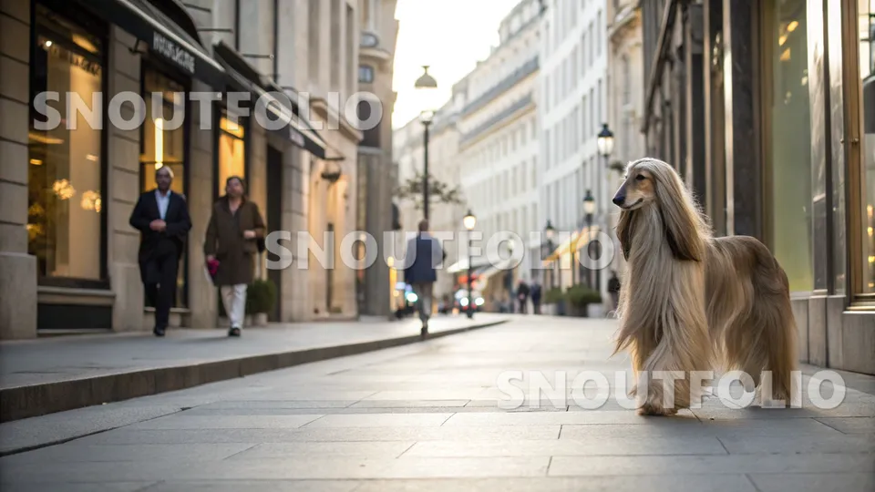 Calm Journey of the Afghan Hound