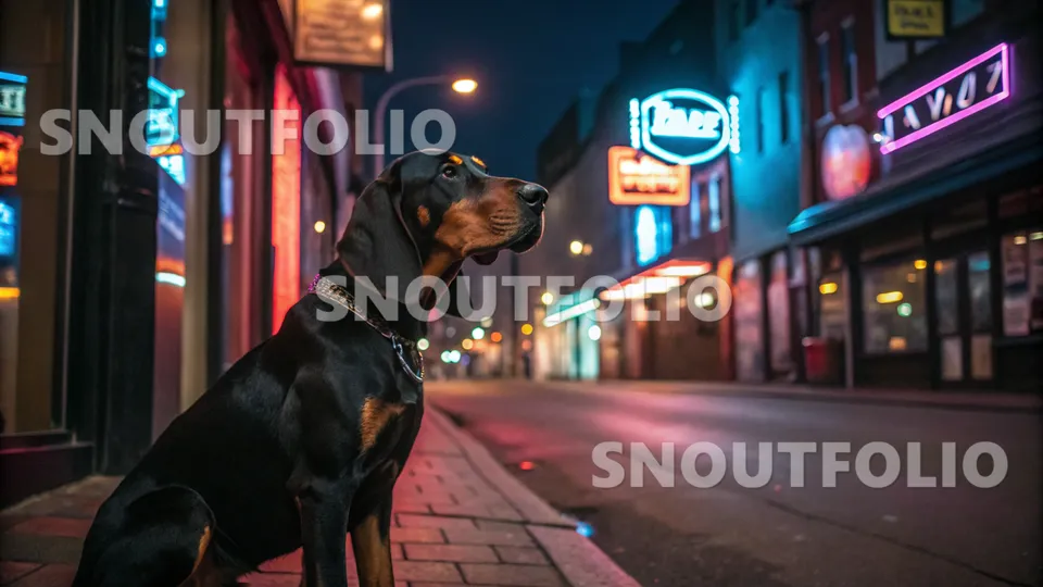 Vivid Spirit of the Black and Tan Coonhound