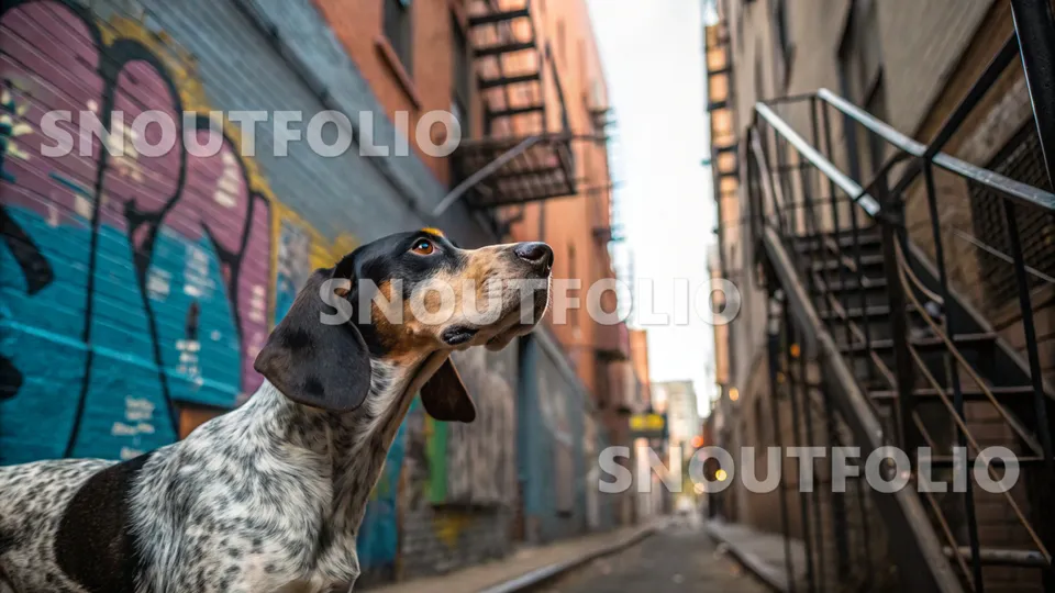 Noble Flare of the Bluetick Coonhound