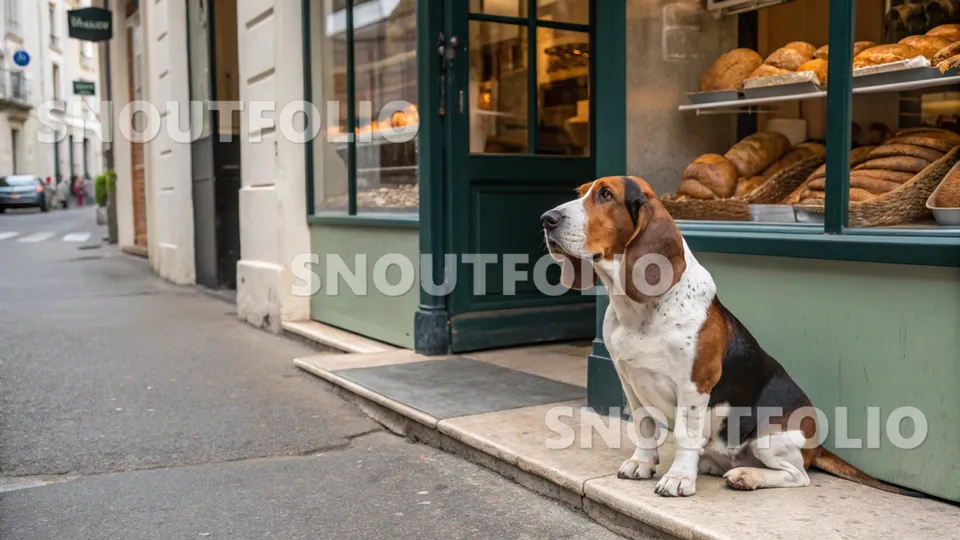 Radiant Pose of the Basset Artésien Normand
