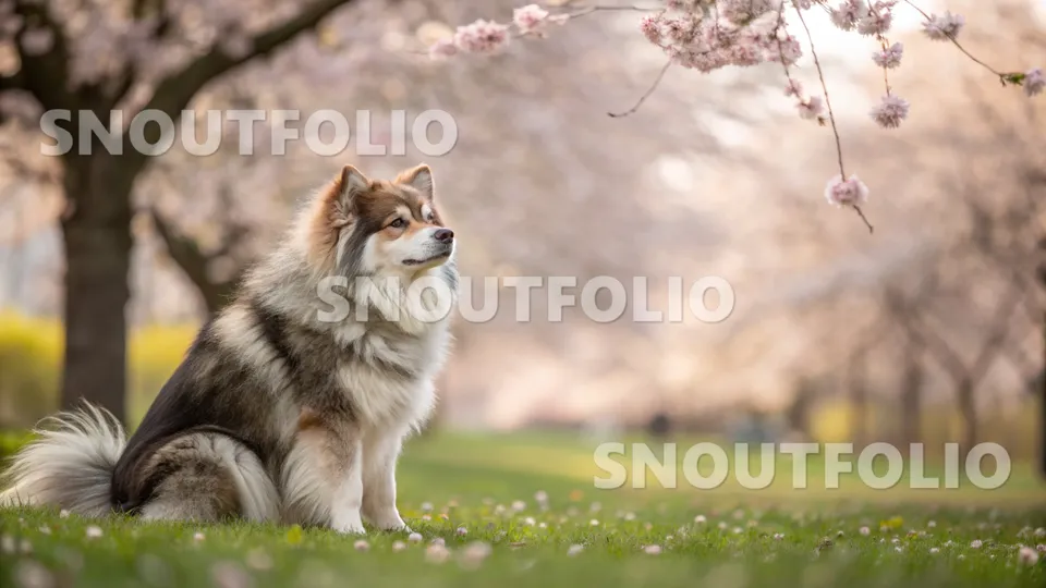 Quiet Pose of the Finnish Lapphund